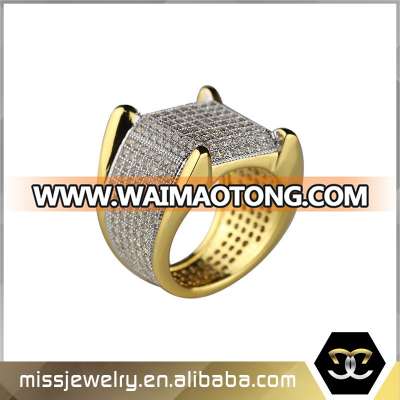 Fashion 18K Gold Plated Anniversary Wedding Band Jewelry Ring